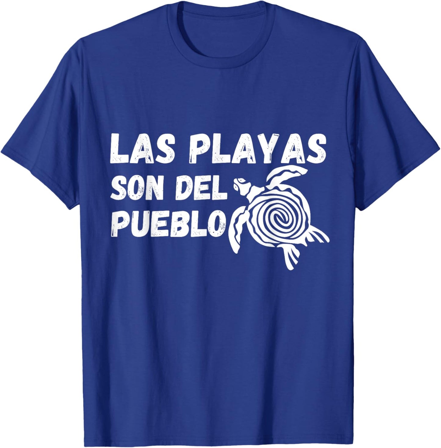 Las Playas Son Del Pueblo Save The Beach Puerto Rico Turtle T-Shirt - T-Shirt | Royal