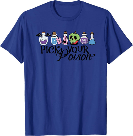 Pick Your Poison Cute Halloween Spooky Trick Or Treat T-Shirt - T-Shirt | Royal