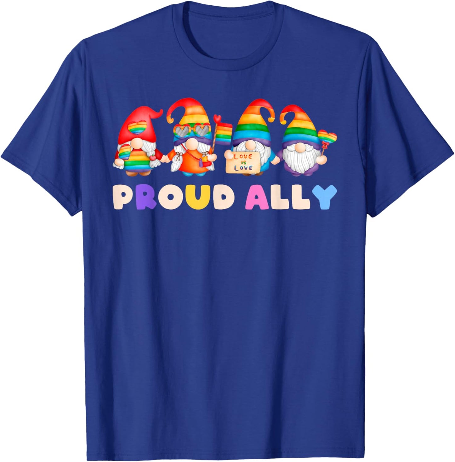 Proud Ally, Zwerge, LGBT Stolz, Regenbogenfarben, Straight T-Shirt - T-Shirt | Royal
