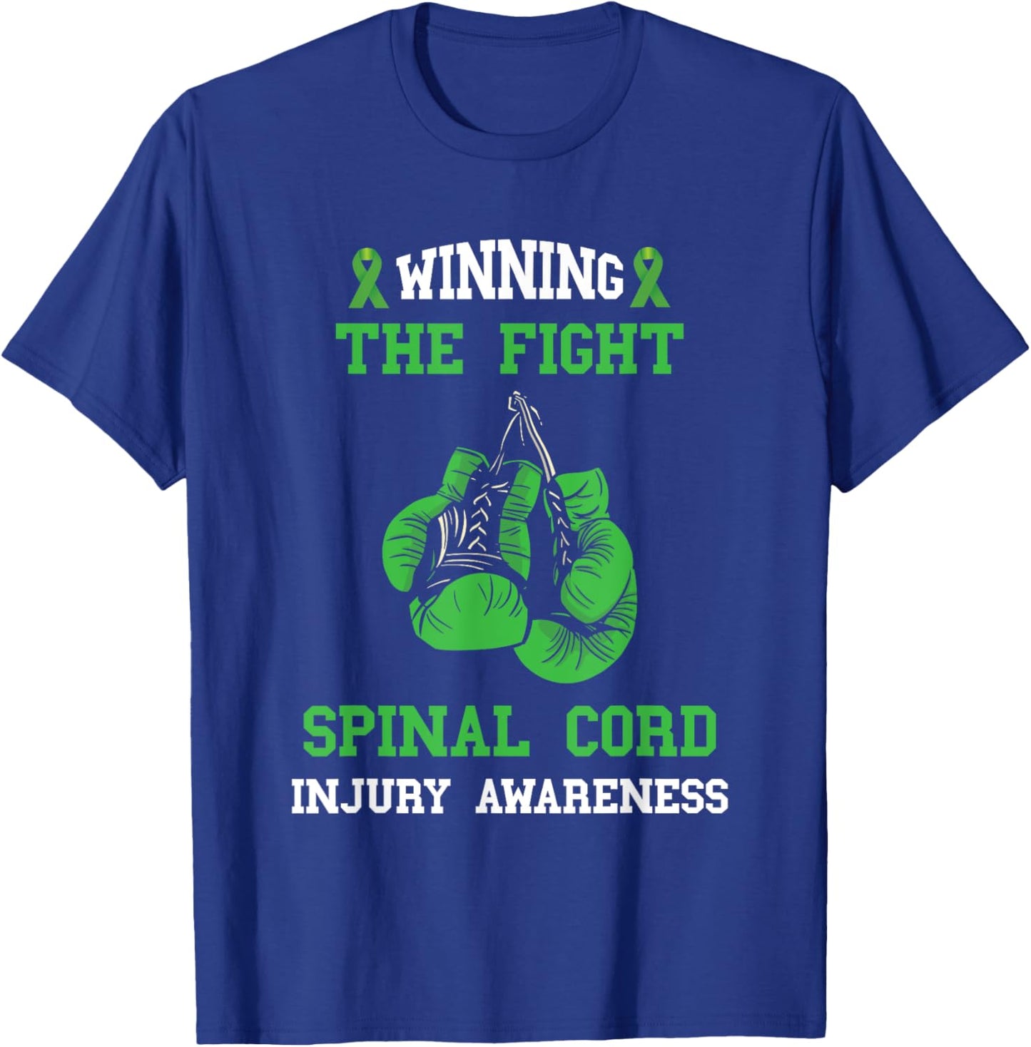 Spinal Cord Injury Warrior Winning Fight Spinal Cord Injury T-Shirt - T-Shirt | Royal