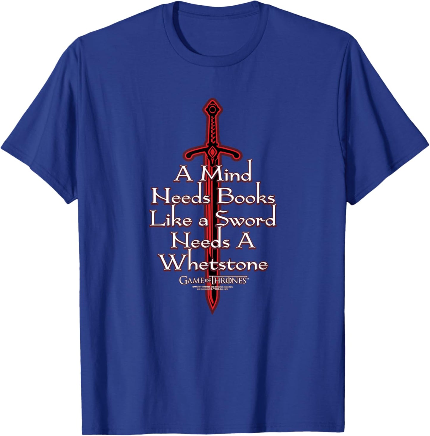 Game of Thrones The Mind Needs a Book Small T-Shirt - T-Shirt | Royal