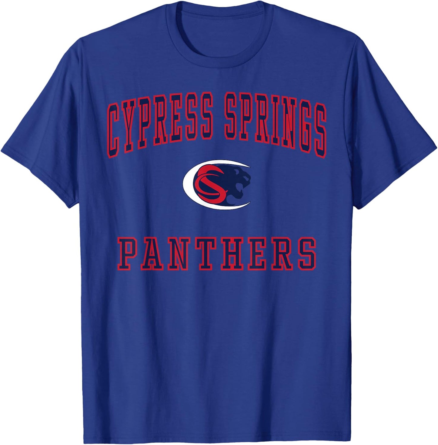 Cypress Springs High School Panthers C1 T-Shirt - T-Shirt | Royal