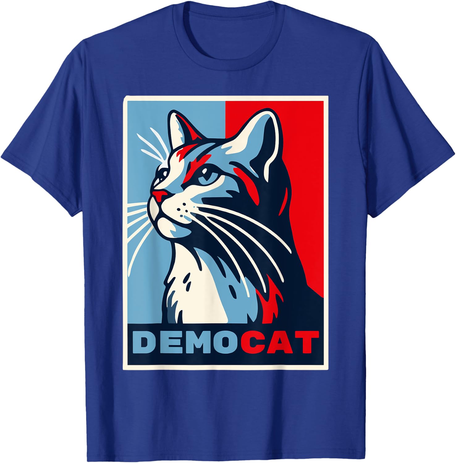 Democat Funny Democrat Party Political LIberal Feminist Joke Men Women T-Shirt - T-Shirt | Royal