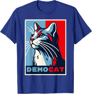 Democat Funny Democrat Party Political LIberal Feminist Joke Men Women T-Shirt - T-Shirt | Royal