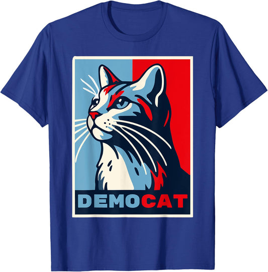 Democat Funny Democrat Party Political LIberal Feminist Joke Men Women T-Shirt - T-Shirt | Royal