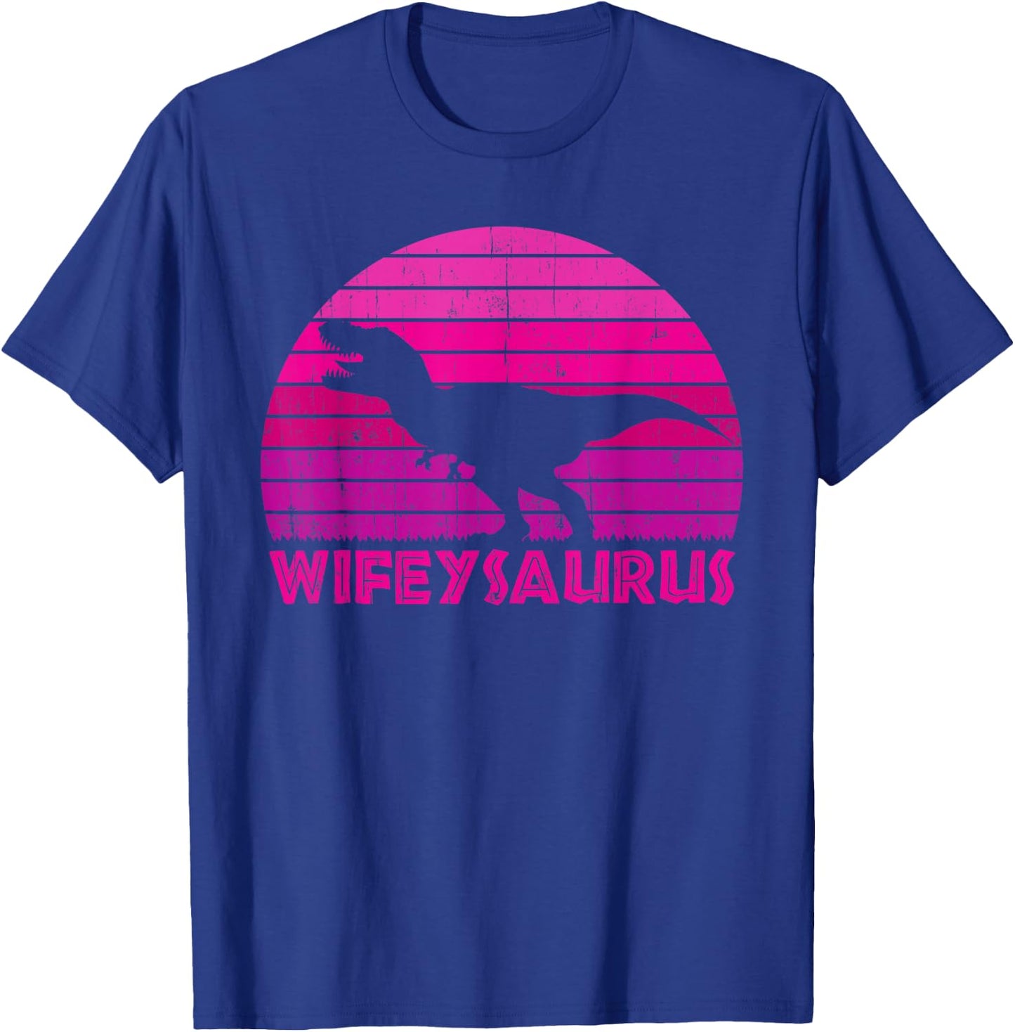 Wifeysaurus - Funny Dinosaur Lover Wife Matching Couple T-Shirt - T-Shirt | Royal
