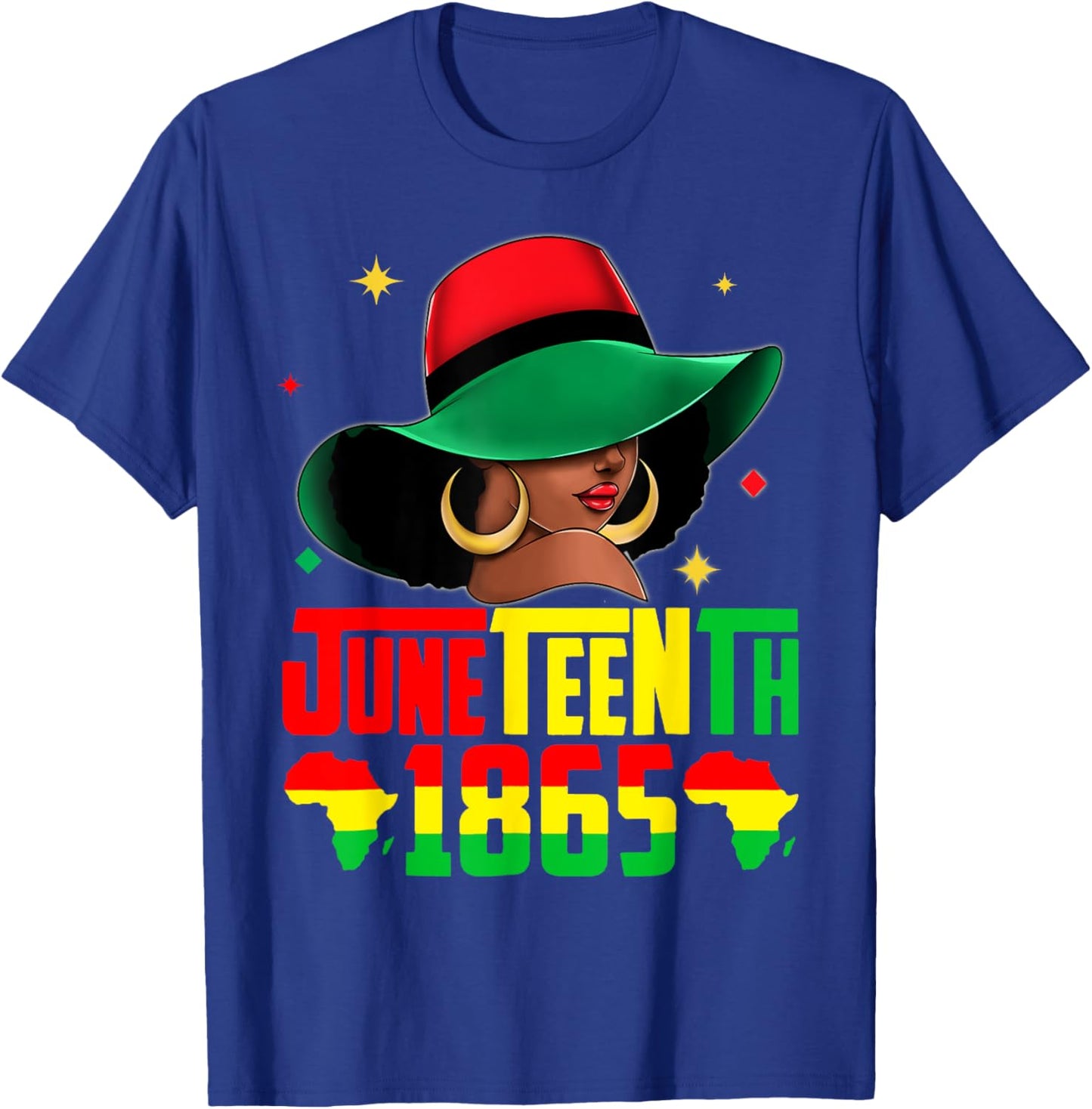 Juneteenth Black African women Hair Remembering My Ancestors T-Shirt - T-Shirt | Royal