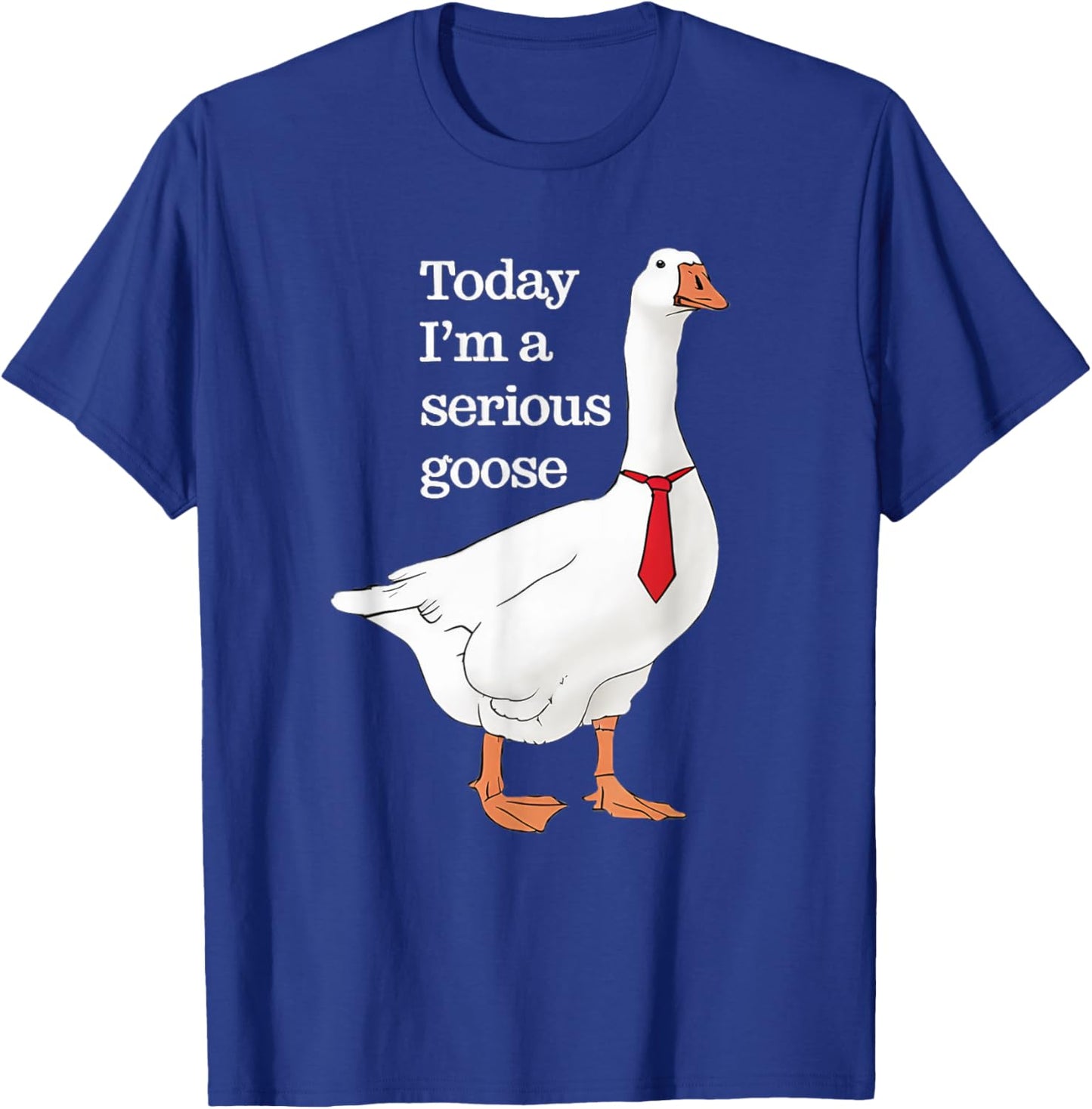 Today I Am A Serious Goose Funny Oddly Specific Dank Meme T-Shirt - T-Shirt | Royal
