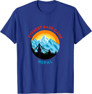 Mount Everest Base Camp Nepal Mountain Hiker Climb Himalayas T-Shirt - T-Shirt | Royal