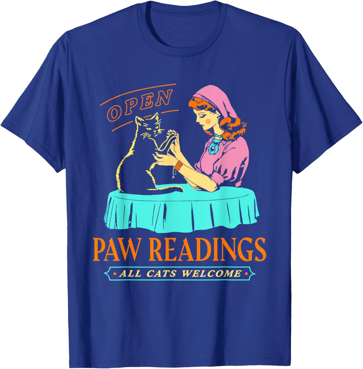 Funny Halloween Paw Readings , Women T-Shirt - T-Shirt | Royal