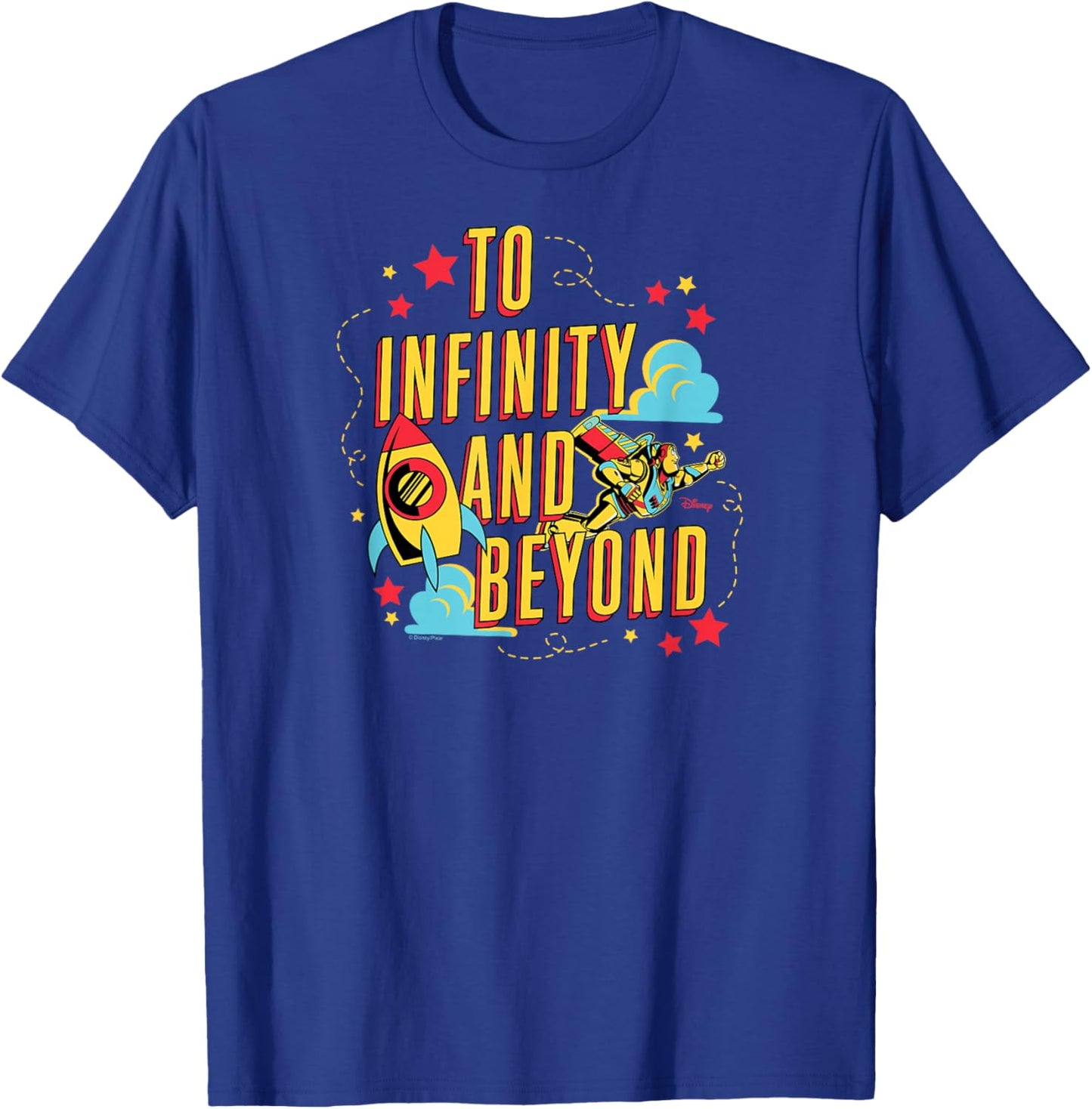 Toy Story - Buzz Lightyear To Infinity And Beyond Black T-Shirt - T-Shirt | Royal