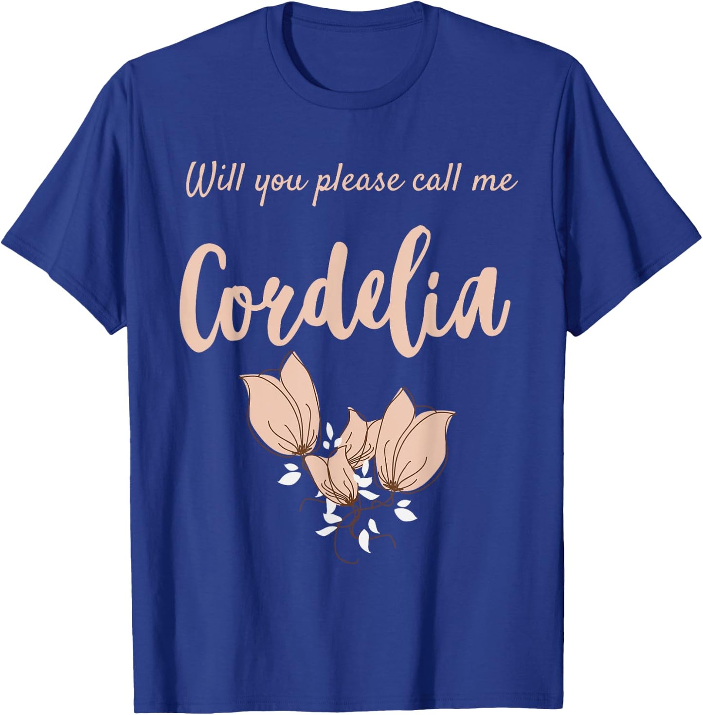 Call me Cordelia LM Montgomery Design Anne Fans Gift T-Shirt - T-Shirt | Royal