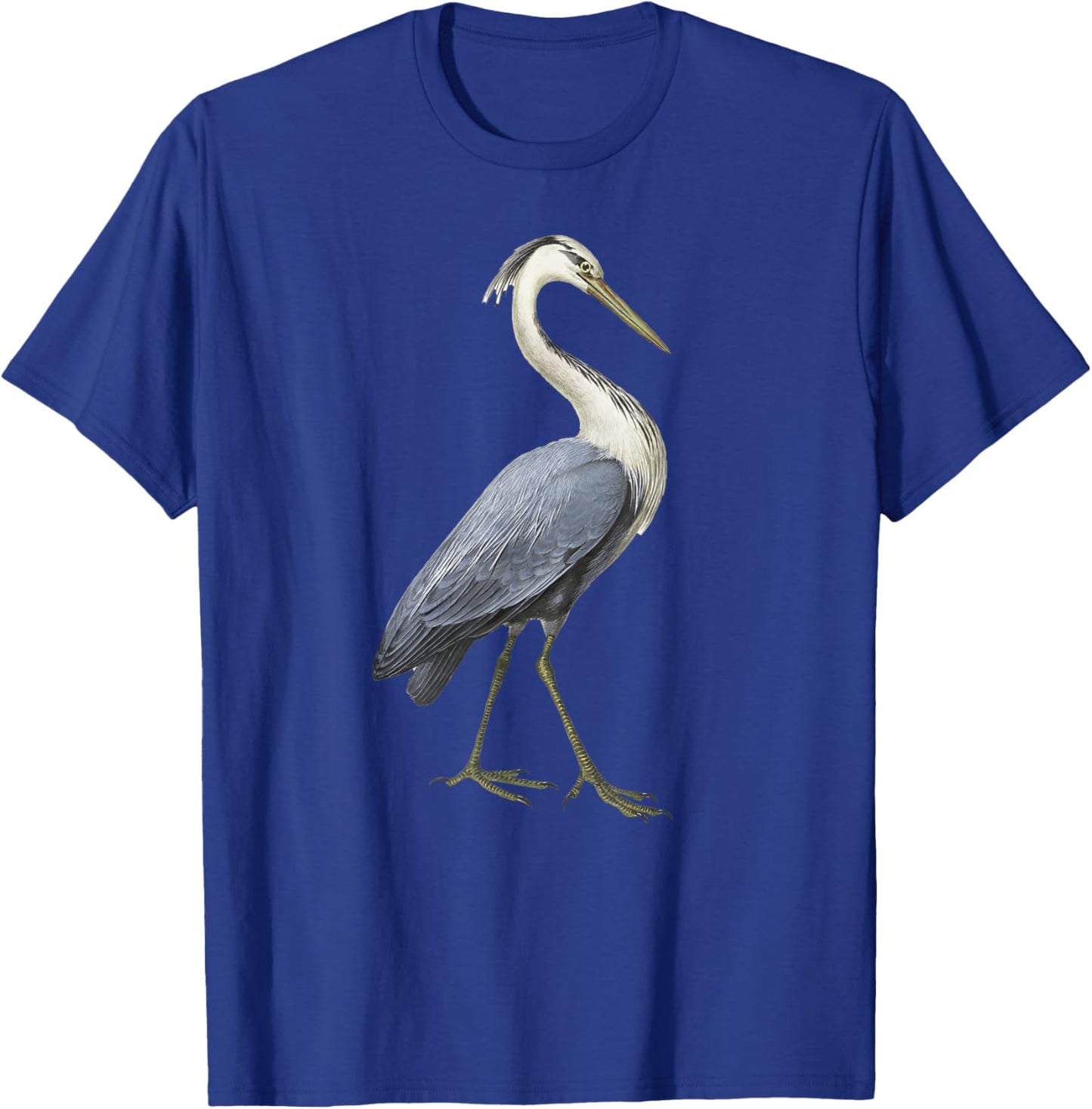 Heron Bird Water Bird Lover Costal Birder Great Blue Heron T-Shirt - T-Shirt | Royal