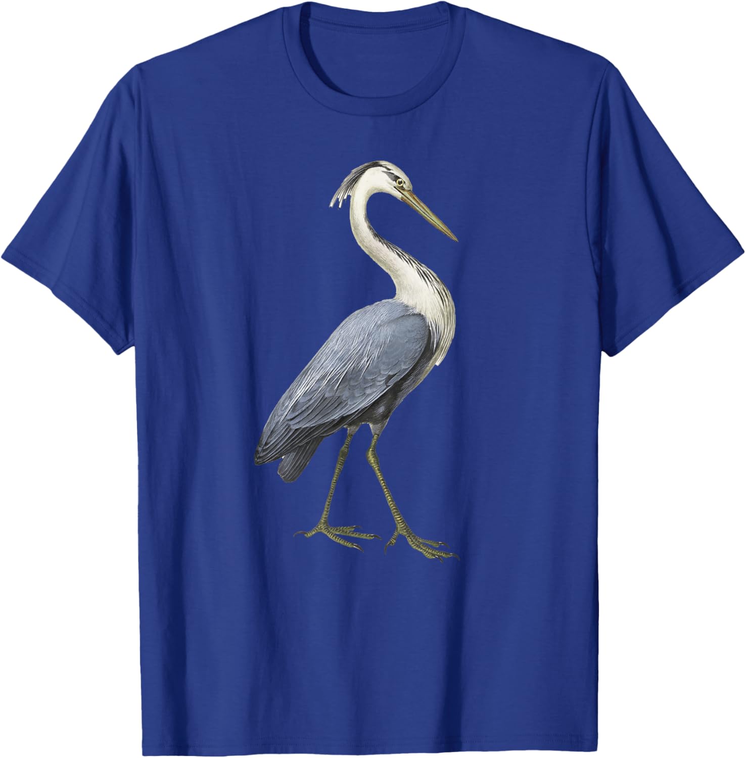 Heron Bird Water Bird Lover Costal Birder Great Blue Heron T-Shirt - T-Shirt | Royal