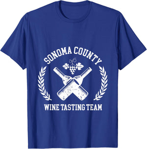 Sonoma County Wine Tasting Team Winery Vineyard Trip T-Shirt - T-Shirt | Royal