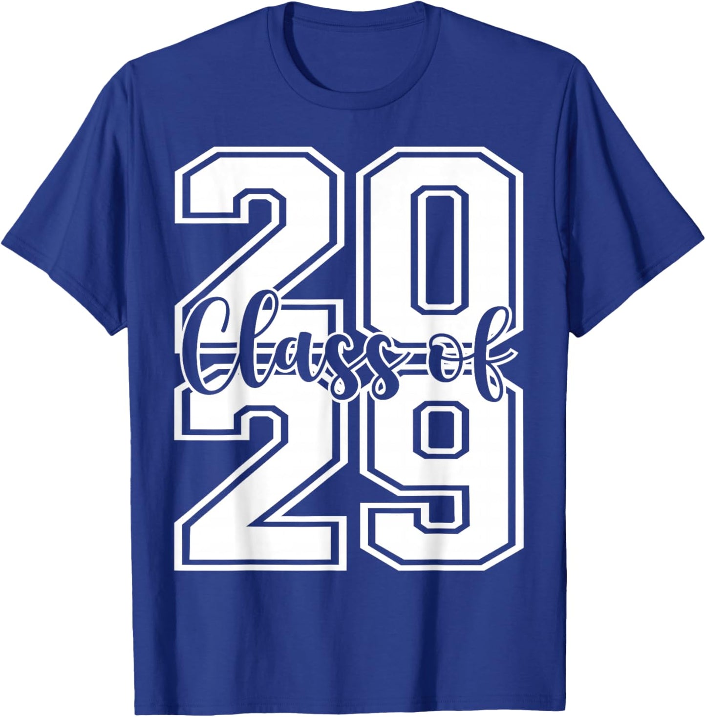 Class Of 2029 Growing Up graduate for Senior 2029 Graduation T-Shirt - T-Shirt | Royal