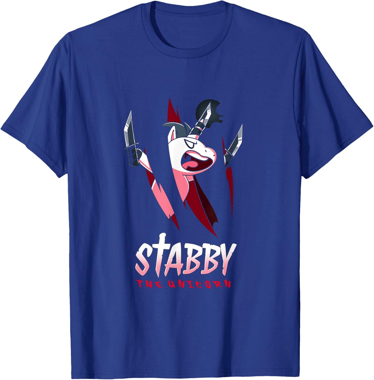 Stabby the Unicorn T-Shirt - T-Shirt | Royal
