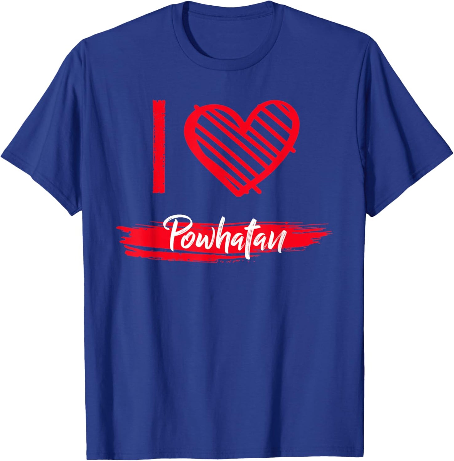 I Love POWHATAN County I Heart POWHATAN T-Shirt - T-Shirt | Royal