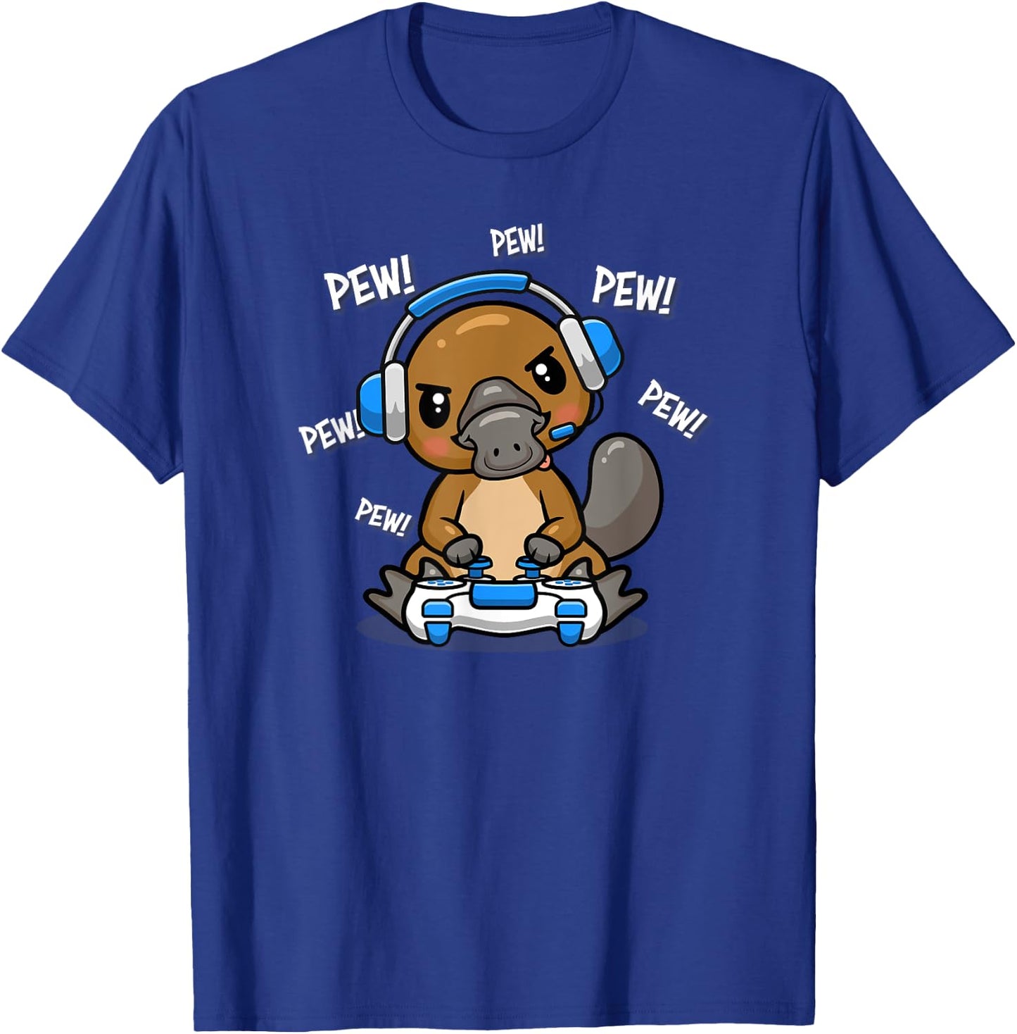 Cute Kawaii Gamer Platypus Lover T-Shirt - T-Shirt | Royal