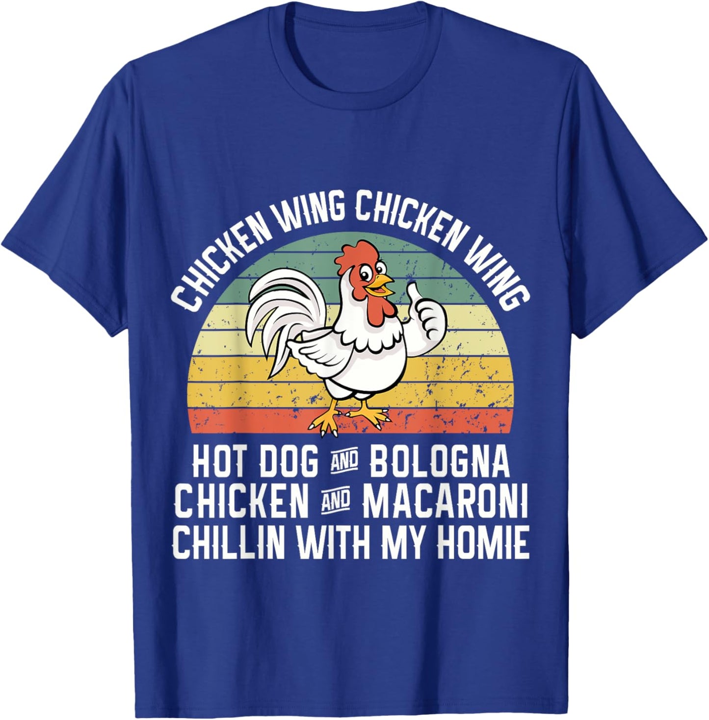 Chicken Wing Chicken Wing Hot Dog Bologna T-Shirt - T-Shirt | Royal