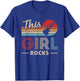 This Girl Rocks Guitar Rock N Roll Guitar Player T-Shirt - T-Shirt | Royal