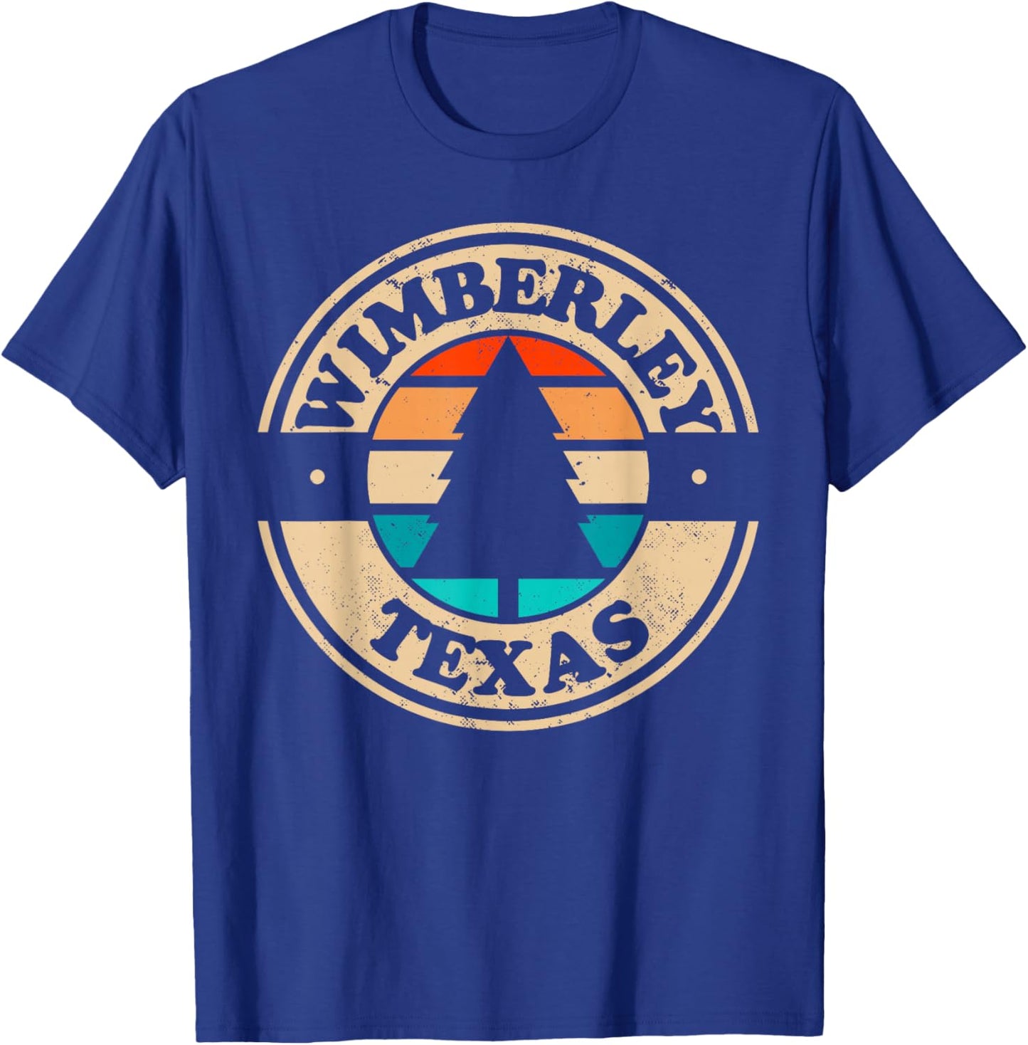 Wimberley Texas TX Vintage Graphic Retro 70s Souvenir 80s T-Shirt - T-Shirt | Royal