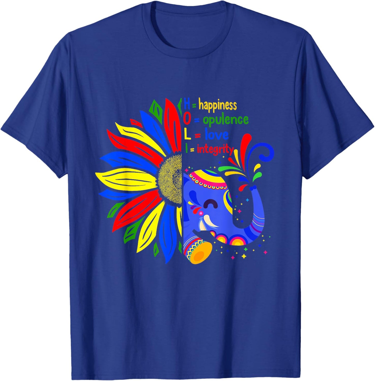 Happy Holi Festival Meaningful Colors Festival, Holi Lover I T-Shirt - T-Shirt | Royal