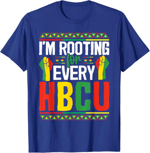 I'm Rooting For Every HBCU Black History Month Student T-Shirt - T-Shirt | Royal