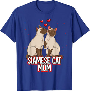 Siamese Cat Mom T-Shirt - T-Shirt | Royal