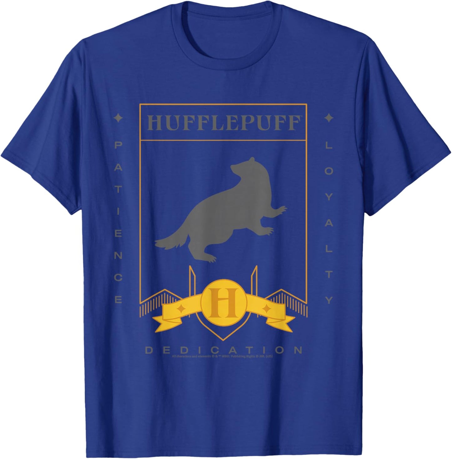 Poufsouffle Harry Potter Nouveau Design 2025 Patience Loyalty T-Shirt - T-Shirt | Royal