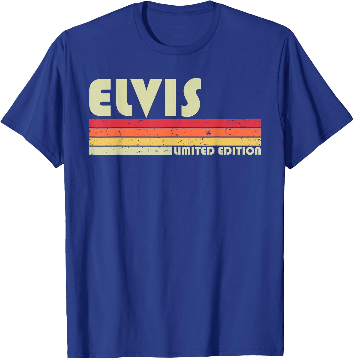 ELVIS Gift Name Personalized Funny Retro Vintage Birthday T-Shirt - T-Shirt | Royal