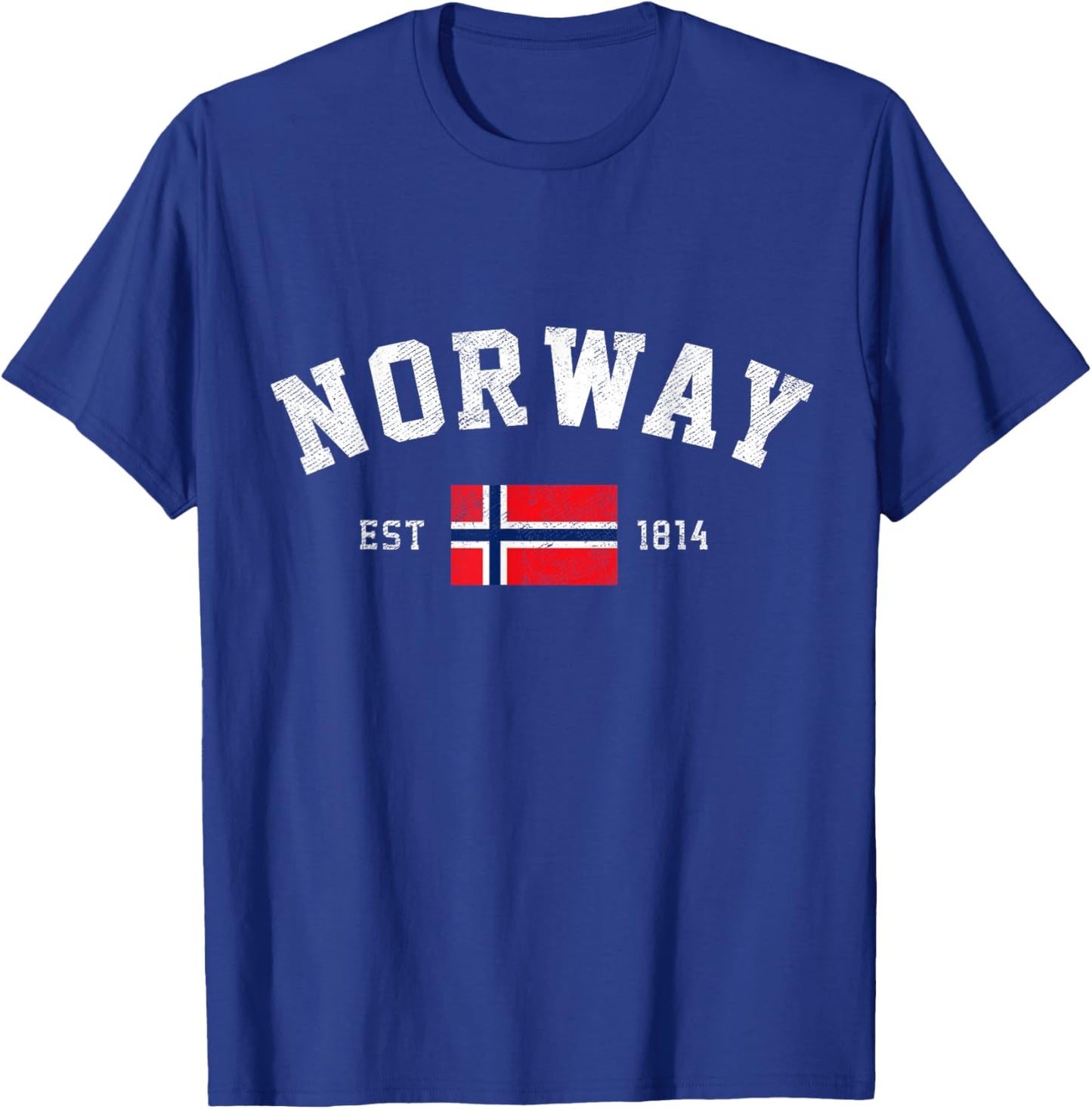 Norway Est. 1814 Norwegian Flag Independence Day T-Shirt - T-Shirt | Royal