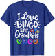 I love Bingo and my Grandkids T-Shirt - T-Shirt | Royal