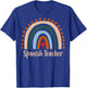 Spanish Teacher Boho Rainbow Back To School Appreciation Women T-Shirt - T-Shirt | Royal
