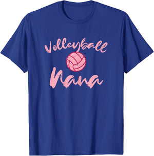 Volleyball Nana Cute Mom Grandmother Sports Grandma Women T-Shirt - T-Shirt | Royal