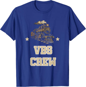 I Love VBS 2025 Vacation Bible School Railroad VBS Team T-Shirt - T-Shirt | Royal