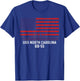 USS North Carolina BB-55 Battleship Vintage American Flag T-Shirt - T-Shirt | Royal