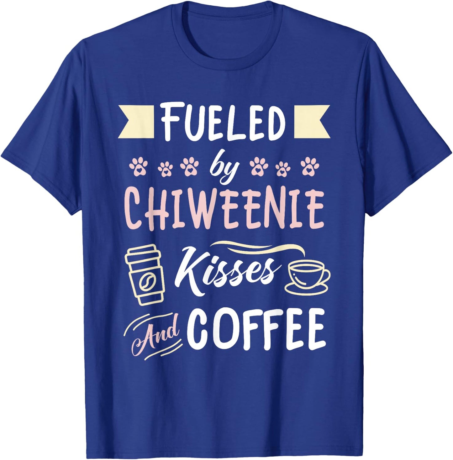 Chiweenie Mom Coffee Lover Dog Pet Owner T-Shirt - T-Shirt | Royal