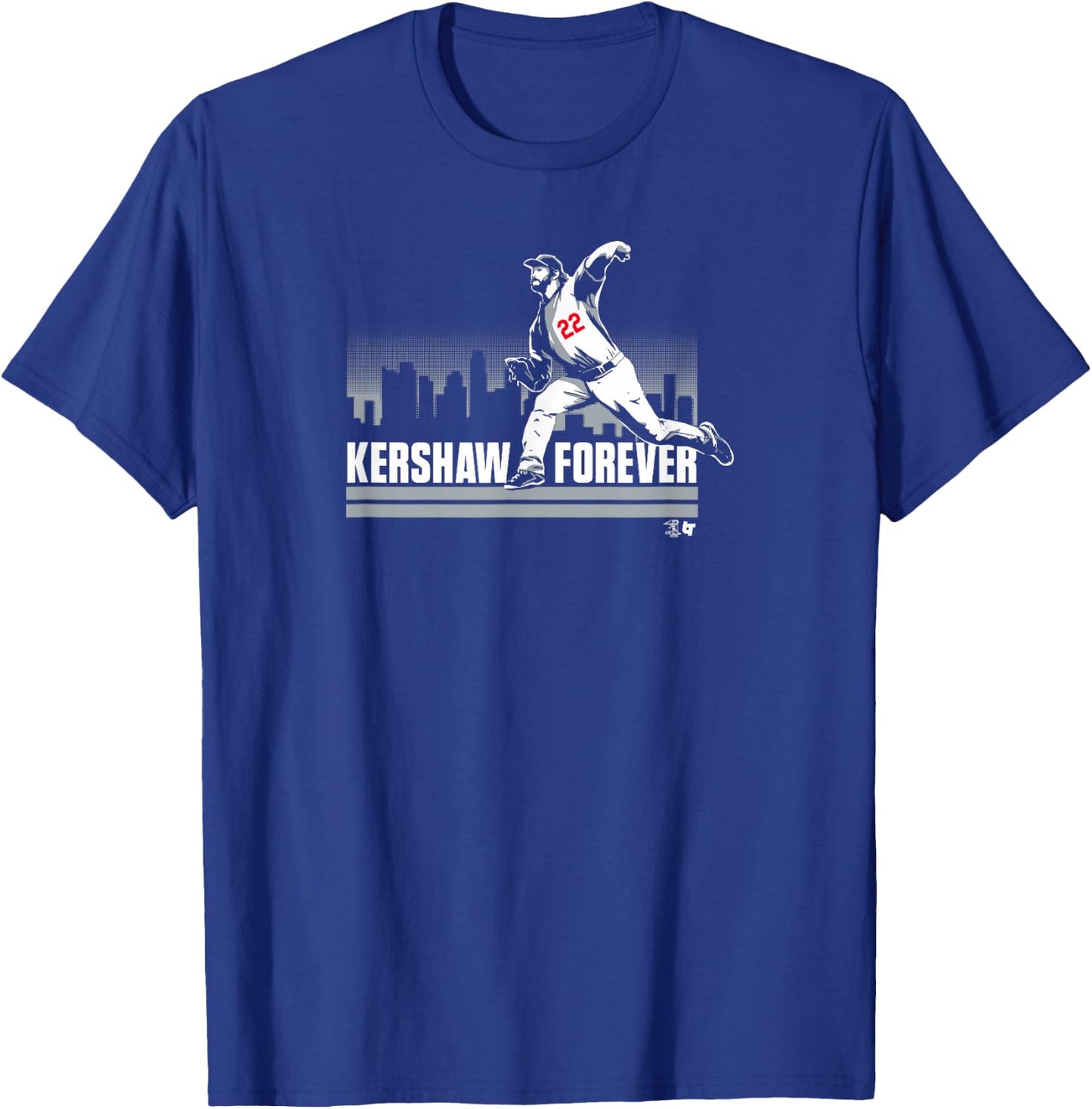 Officially Licensed Clayton Kershaw - Kershaw Forever T-Shirt - T-Shirt | Royal