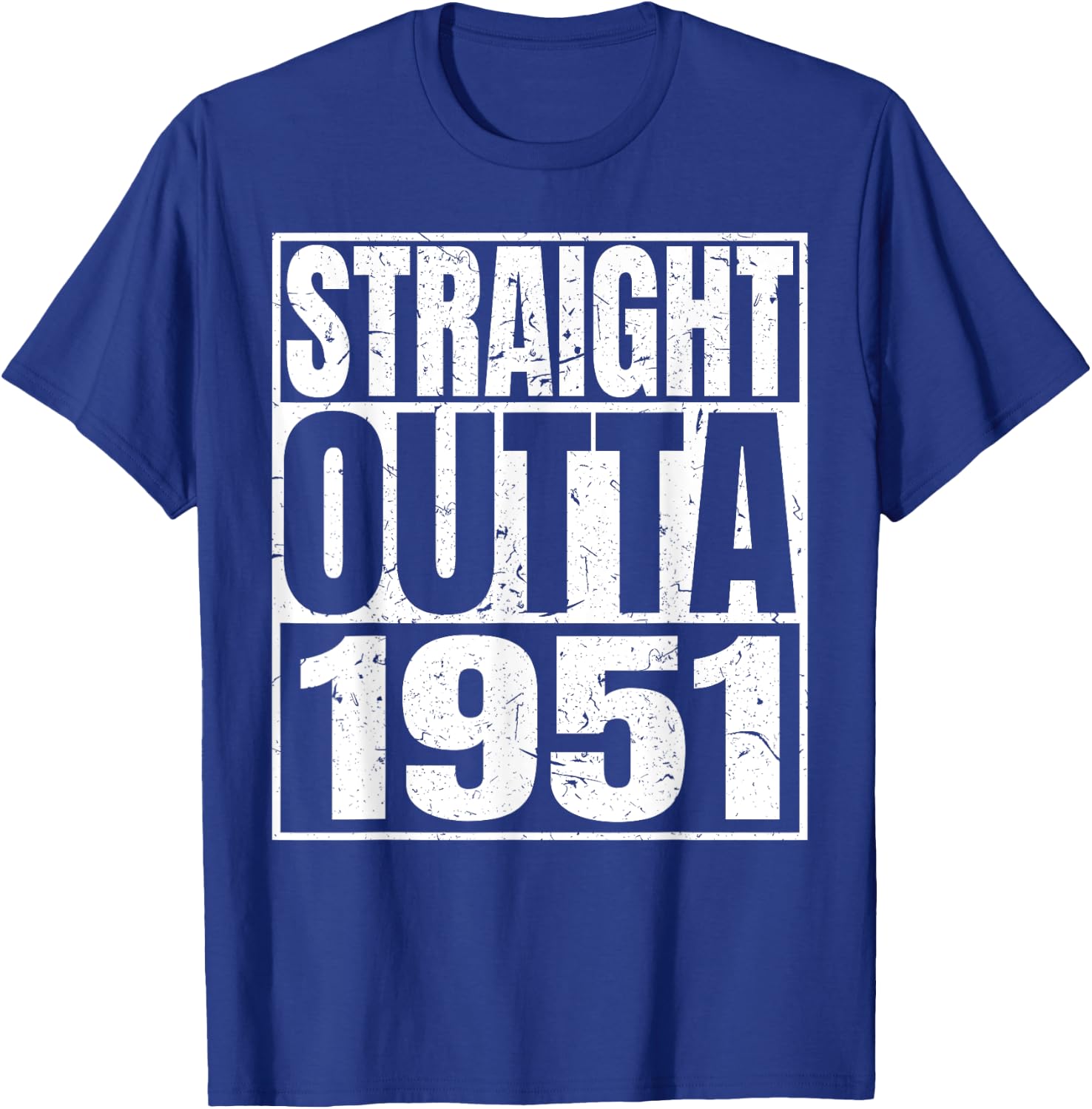 Straight Outta 1951 Retro Birthday Idea Born In 1951 Vintage T-Shirt - T-Shirt | Royal