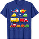 Transportation Trucks Cars Trains Planes Helicopters Toddler T-Shirt - T-Shirt | Royal