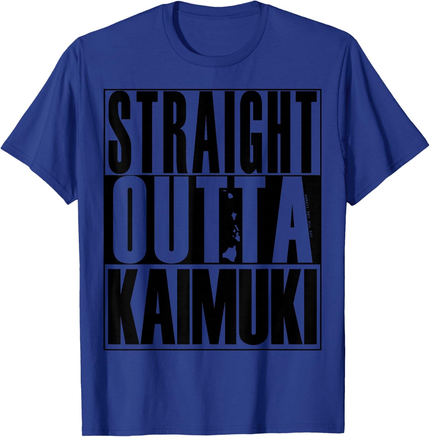 Straight Outta Kaimuki (black) by Hawaii Nei All Day T-Shirt - T-Shirt | Royal