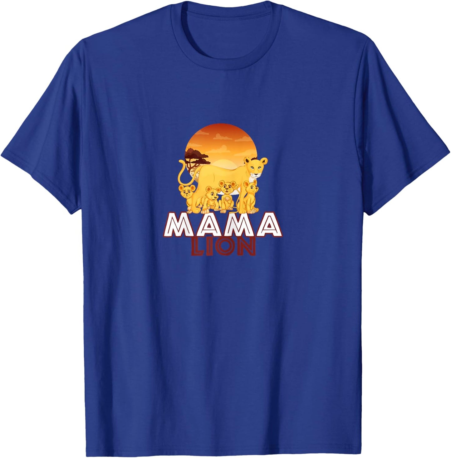 Mama Lion - Big Cat Family Mother Children T-Shirt - T-Shirt | Royal