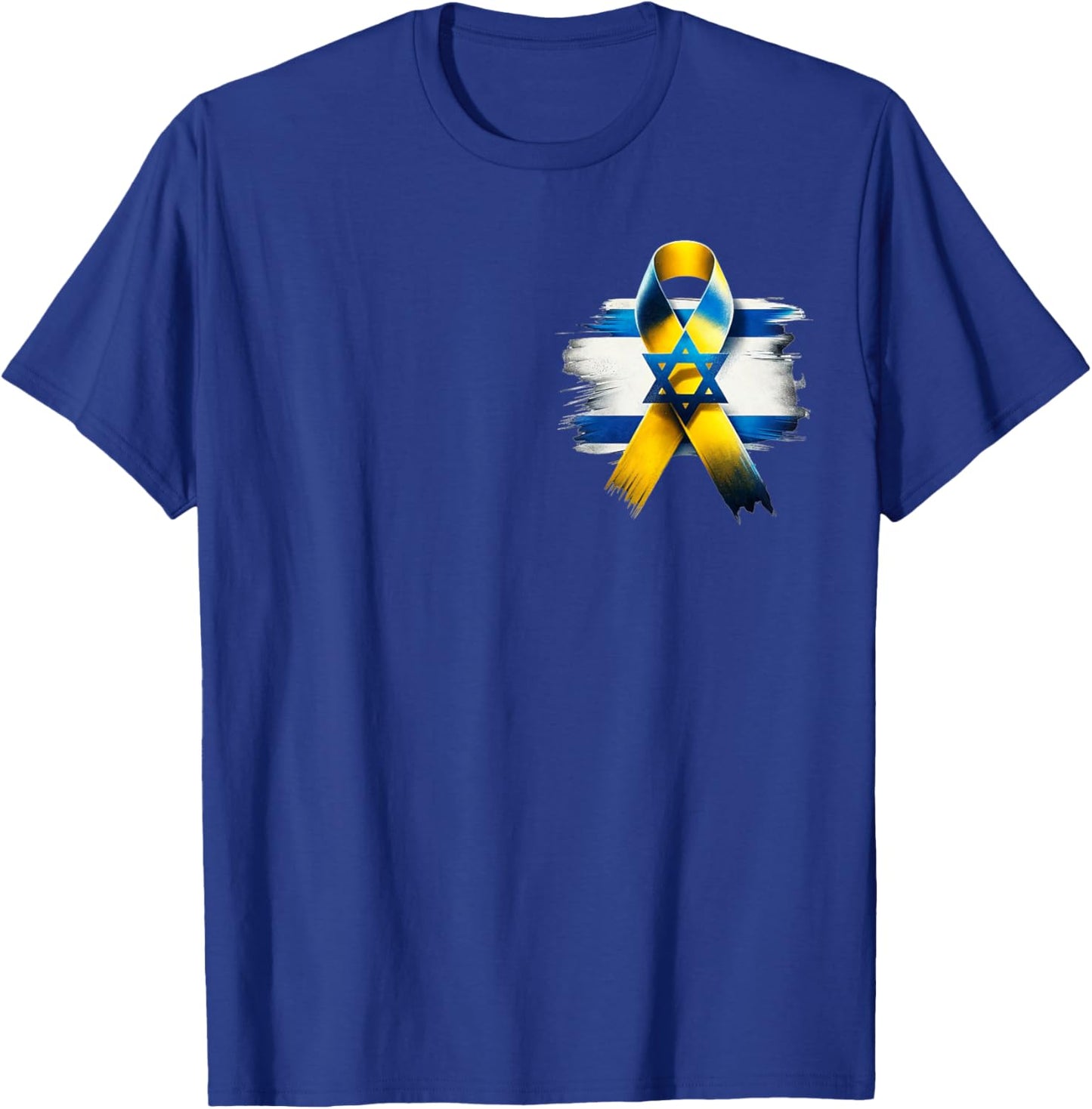 Israel Flag - Yellow Ribbon - Bring Them Home Now - Israel T-Shirt - T-Shirt | Royal