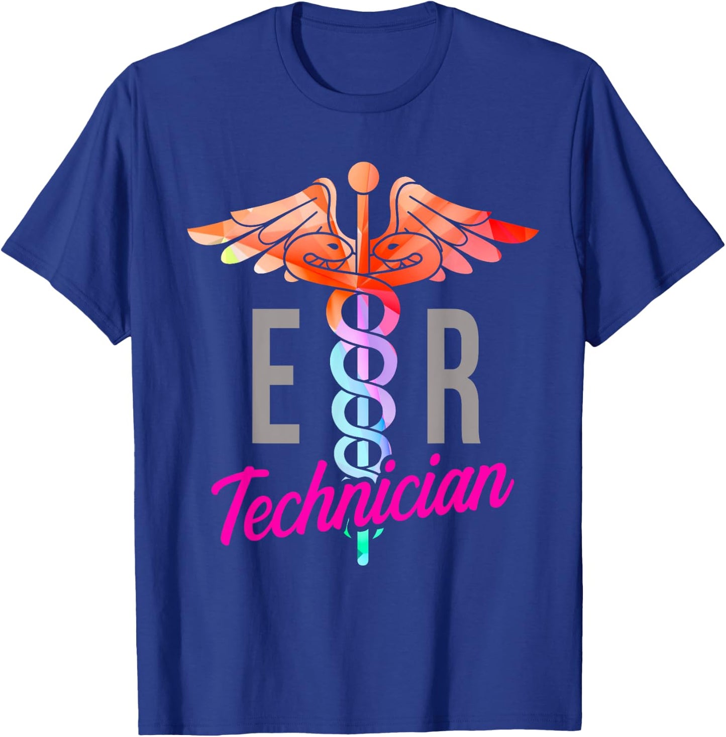 ER Technician Training Emergency Room Tech T-Shirt - T-Shirt | Royal