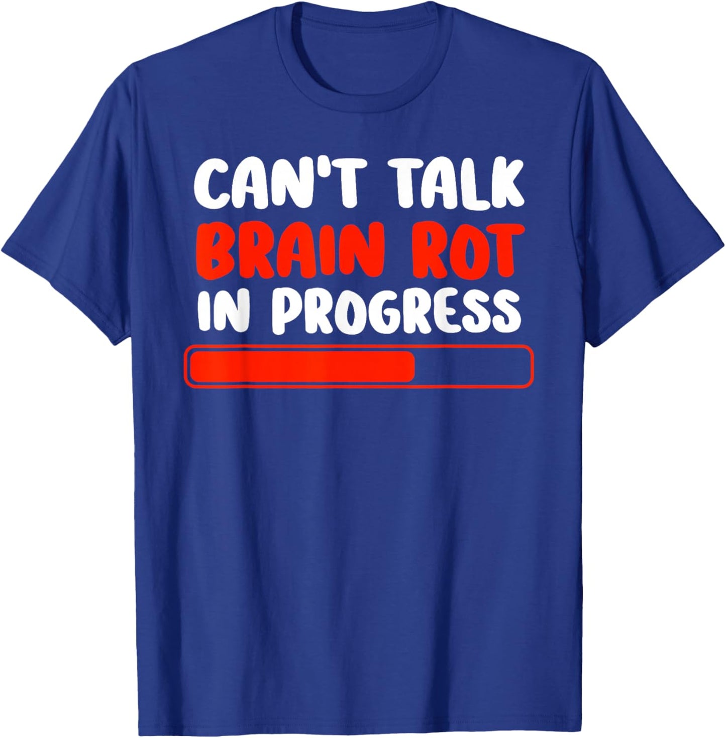 Brain Rot Shirt for Kids Brainrot Meme Funny Gamers Boys T-Shirt - T-Shirt | Royal