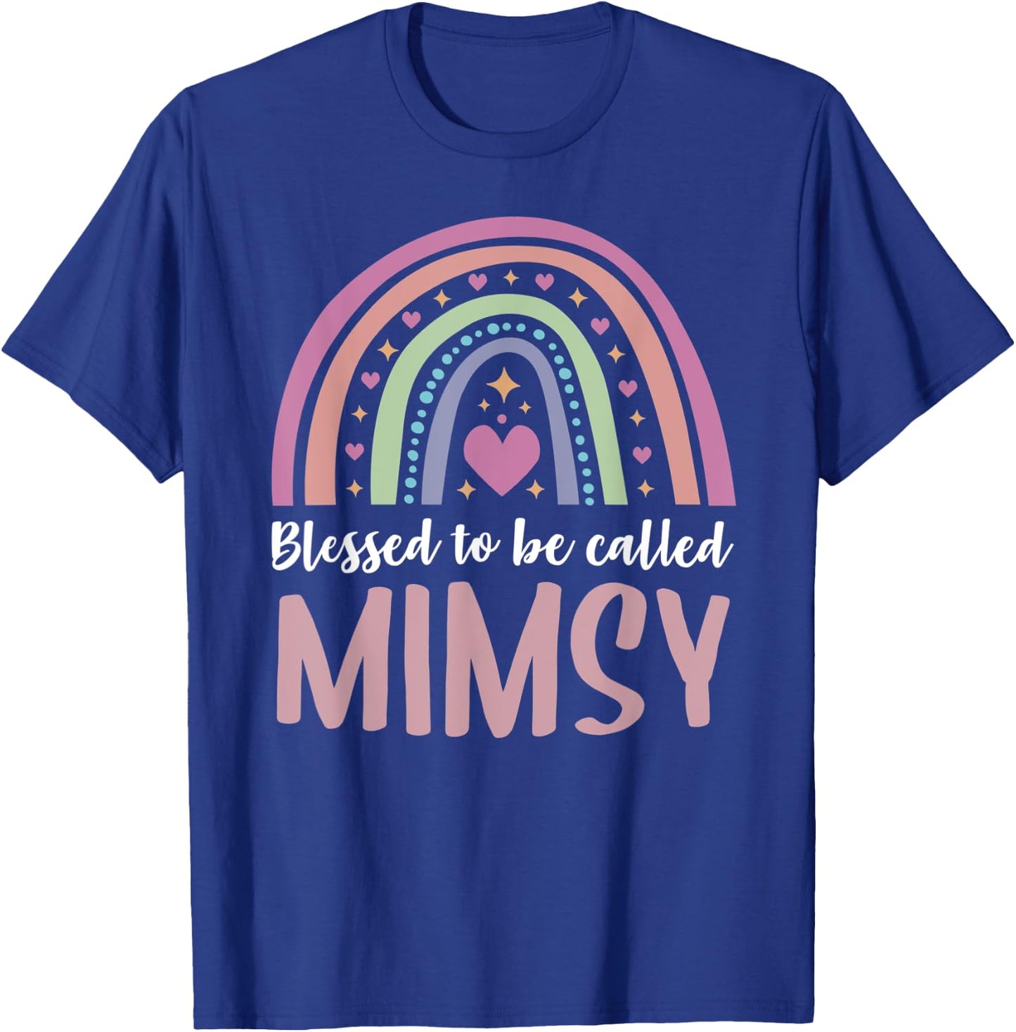 Mimsy Shirt for Grandma Women Mothers Day Blessed Mimsy T-Shirt - T-Shirt | Royal