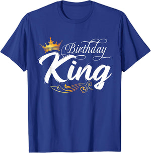 Birthday King, Birthday, Boys Birthday Fathers Day Men T-Shirt - T-Shirt | Royal