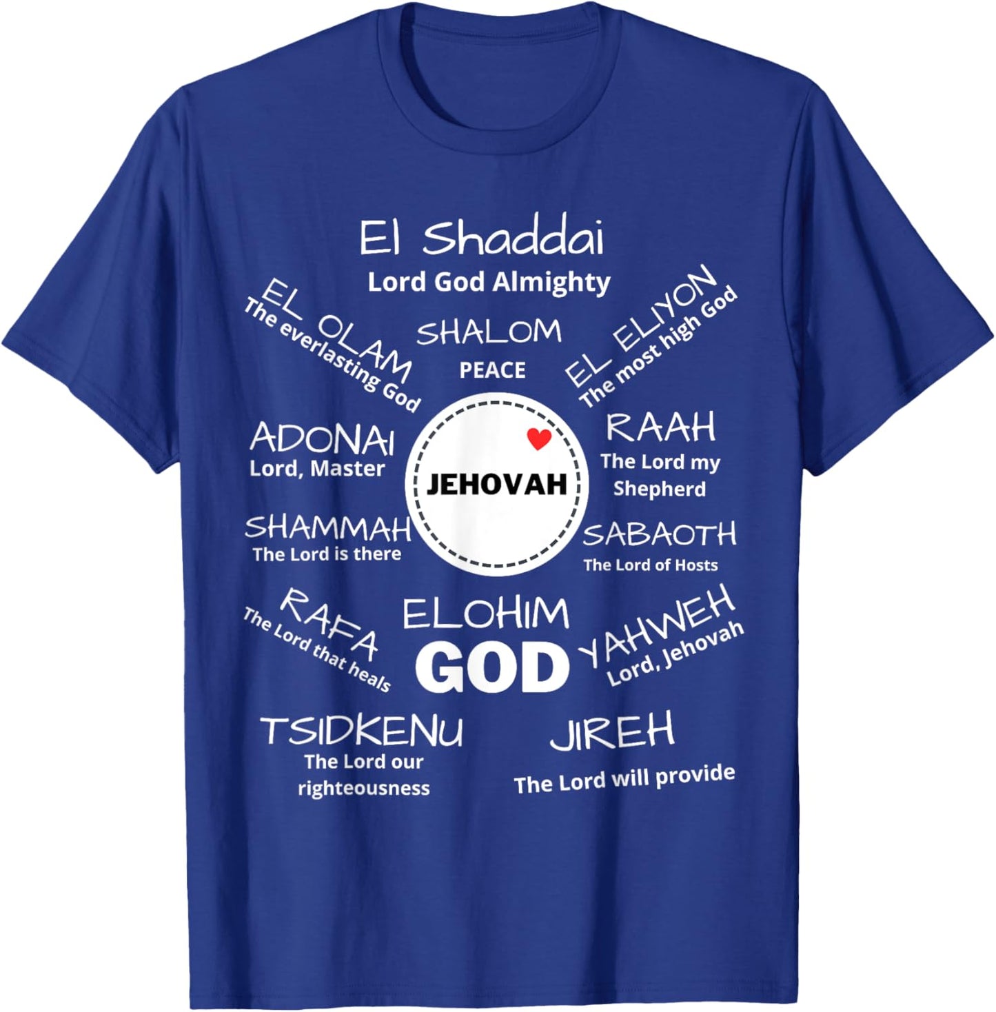 Jehovah T-Shirt - T-Shirt | Royal