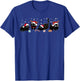 Cute Cats Santa Reindeer Funny Christmas Lights Cat Lover PJ T-Shirt - T-Shirt | Royal